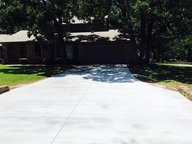 Tulsa concrete driveway replacement residential home project by LCI Concrete